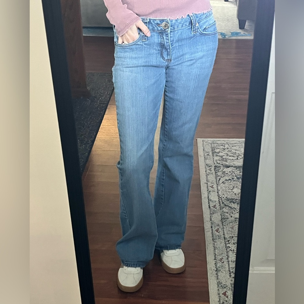 Low Rise Dollhouse Flare Jeans Y2K